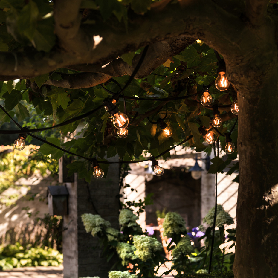 Bright Ljusslinga Utomhus 7,2m Svart