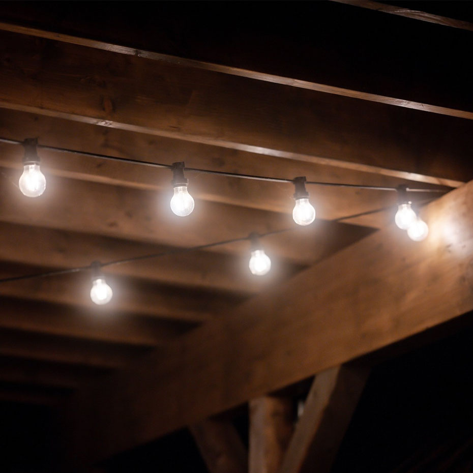 Utbyggnad Till Bright Ljusslinga Utomhus 4,9m Svart