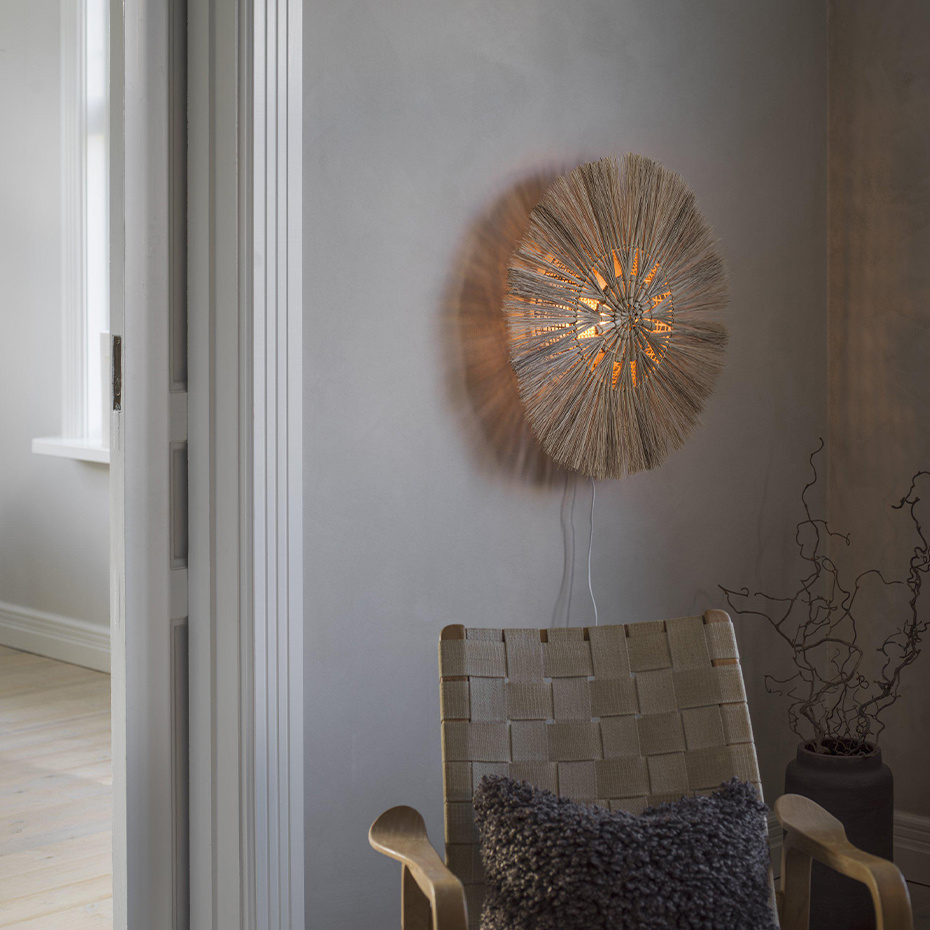 Amara Vägglampa Ø80cm Natur