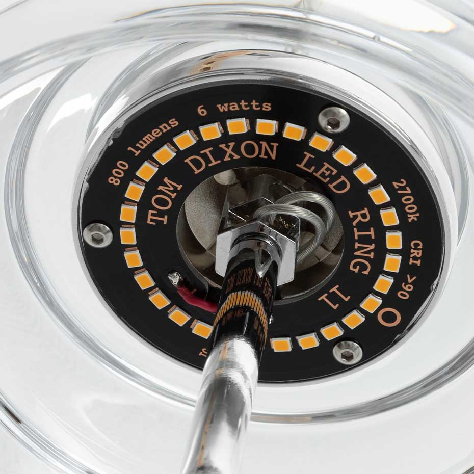 Press Mini Sphere LED Pendel Clear