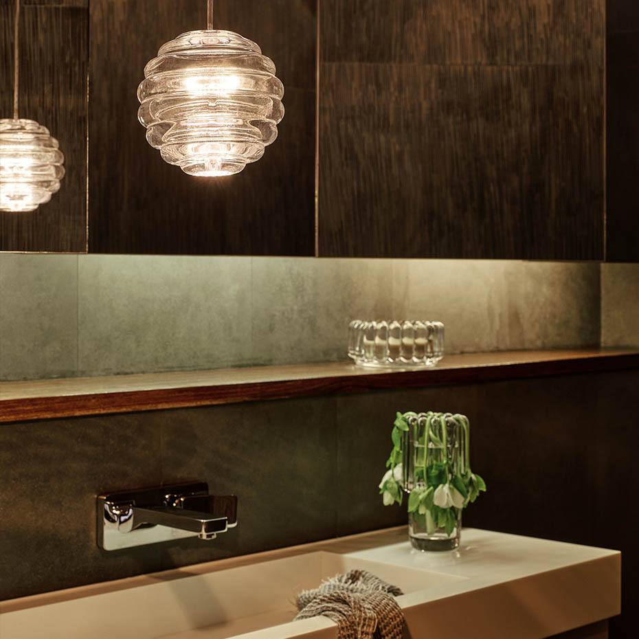 Press Mini Sphere LED Pendel Clear