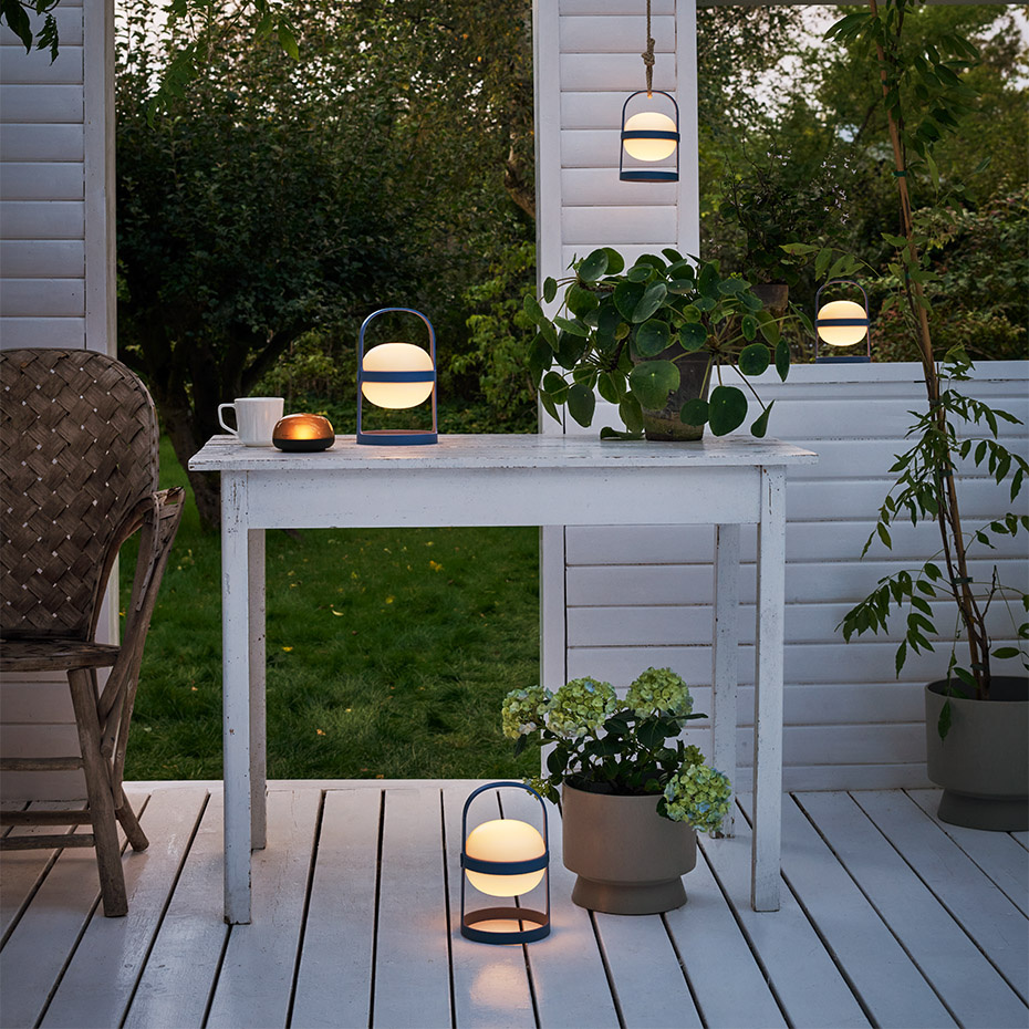 Soft Spot Solar Circular Bordslampa H18,5cm Sky Blue