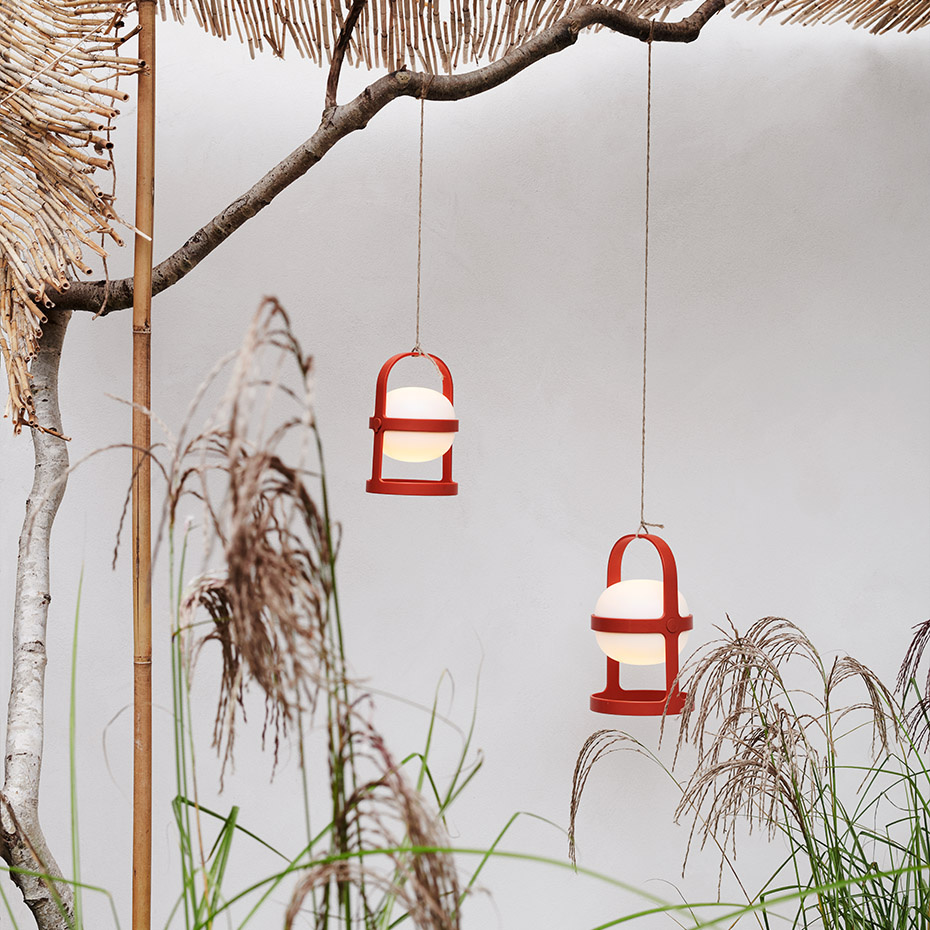 Soft Spot Solar Circular Bordslampa H25cm Terracotta