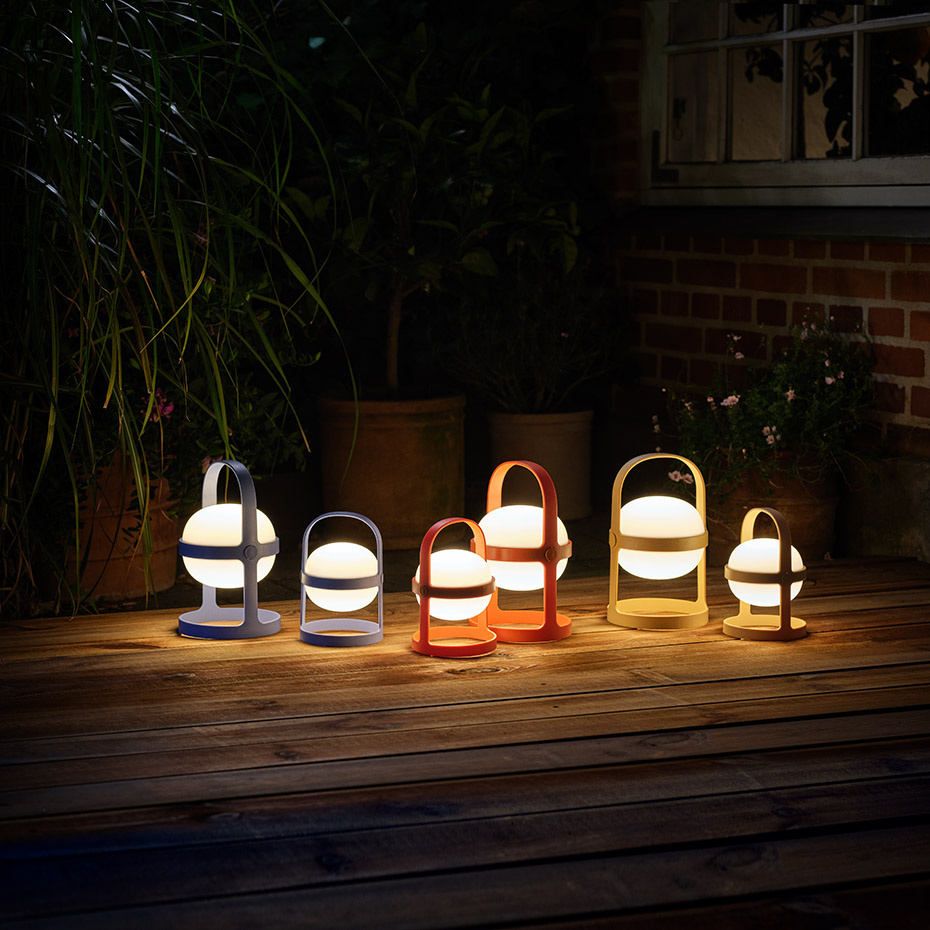 Soft Spot Solar Circular Bordslampa H18,5cm Terracotta