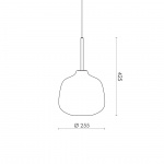 Holborn 1 Pendel Brass/Opal Glass Holborn 1 Pendel Brass/Opal Glass