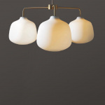 Holborn 3 Chandelier H435 Brass/Opal Glass Holborn 3 Chandelier H435 Brass/Opal Glass