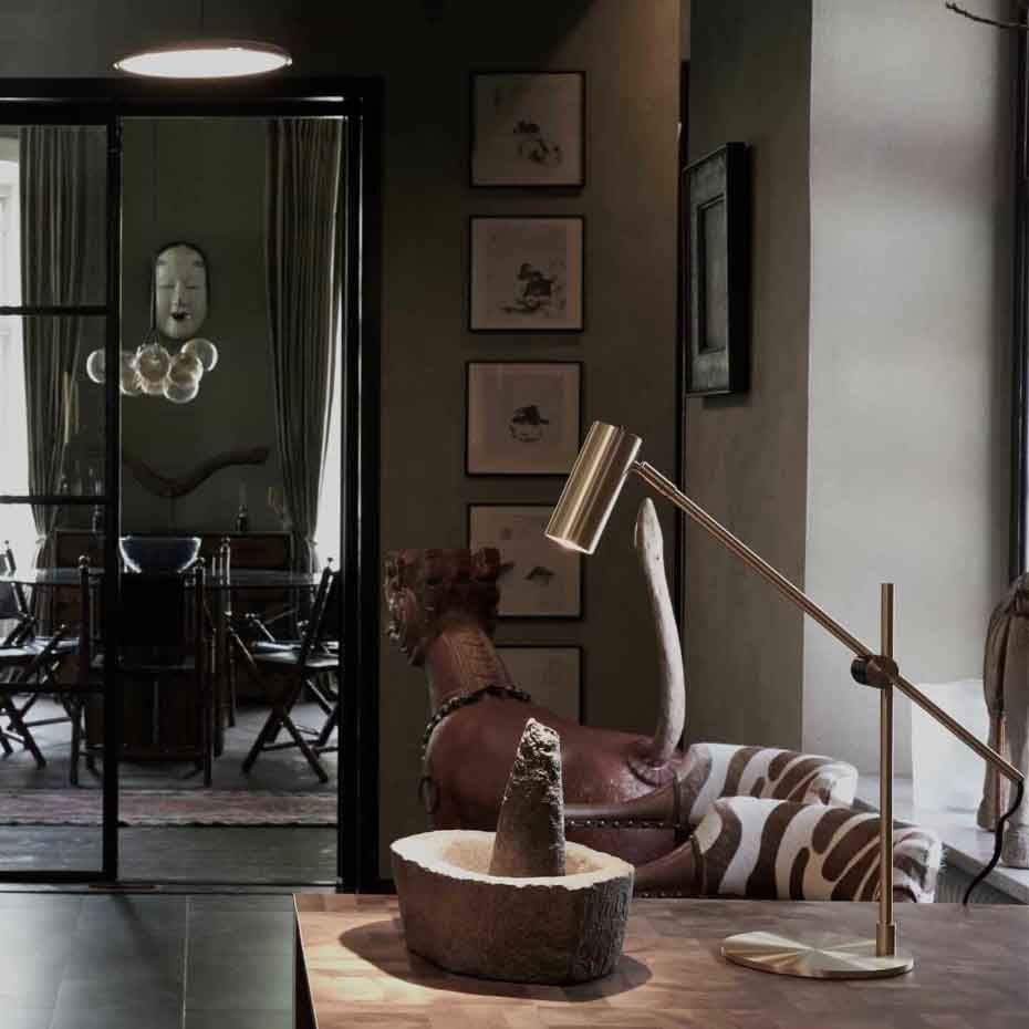 Lektor Desk Bordslampa Brass