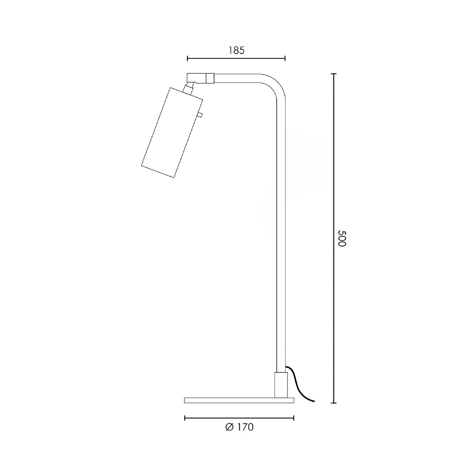 Lektor Bordslampa Steel