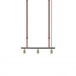 Long John 3 Pendel Black/Brass/Brown Leather Long John 3 Pendel Black/Brass/Brown Leather