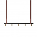 Long John 5 Pendel Black/Brass/Brown Leather Long John 5 Pendel Black/Brass/Brown Leather