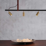 Long John 5 Pendel Black/Brass/Brown Leather Long John 5 Pendel Black/Brass/Brown Leather