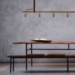 Long John 5 Pendel Black/Brass/Brown Leather Long John 5 Pendel Black/Brass/Brown Leather