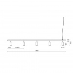 Long John 5 Pendel Black/Brass/Brown Leather Long John 5 Pendel Black/Brass/Brown Leather