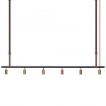 Long John 6 Pendel Black/Brass/Brown Leather Long John 6 Pendel Black/Brass/Brown Leather