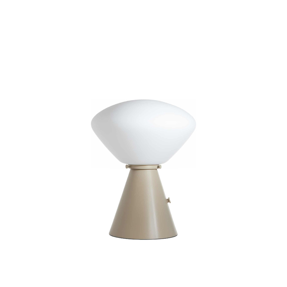Ottilia Bordslampa Clay Grey/Opal Glass