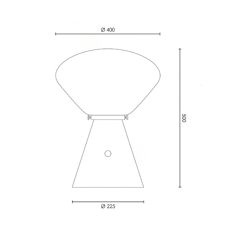 Ottilia Bordslampa Beige Red/Opal Glass