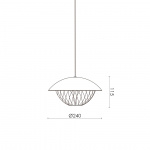 Grace Pendel Brass/Crystal Glass Grace Pendel Brass/Crystal Glass