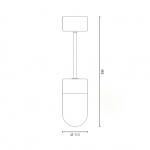 Vox Taklampa Brass/Opal Glass Vox Taklampa Brass/Opal Glass