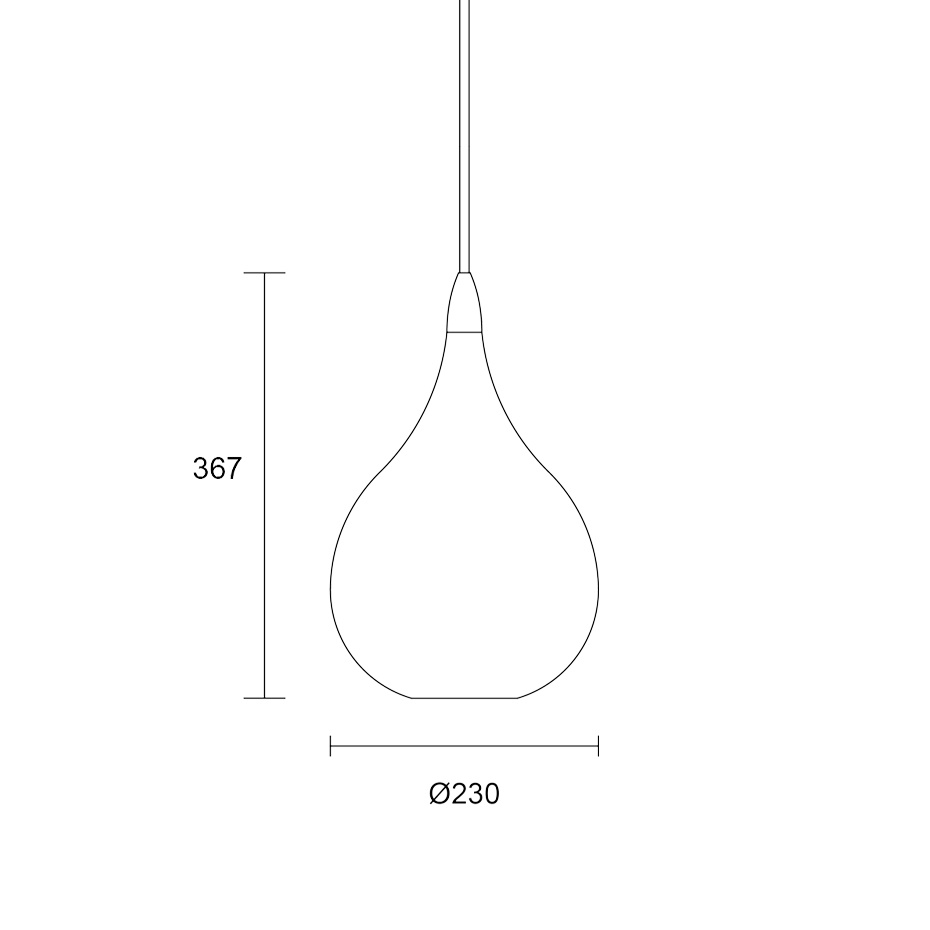 Opus 2 Pendel Brass/Opal Glass