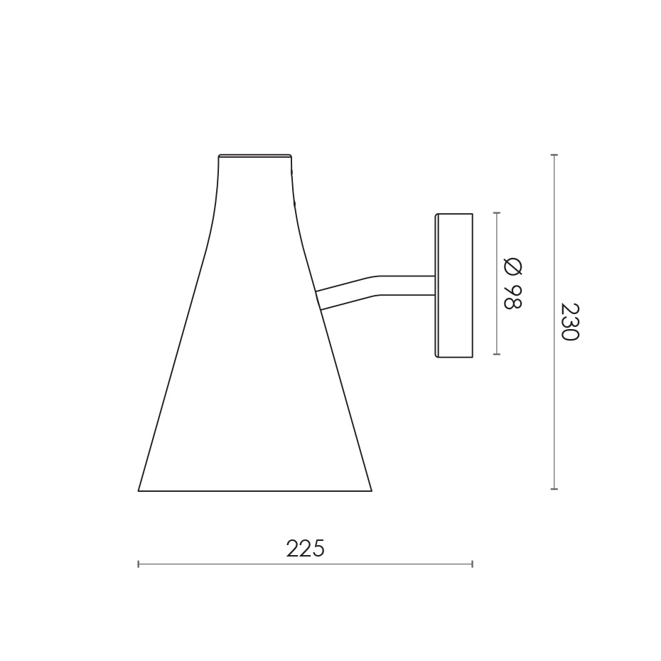 Hunter Vägglampa Copper