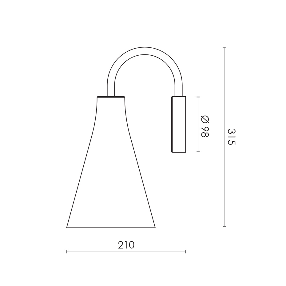 Hunter Gooseneck Vägglampa Copper