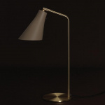 Miller Bordslampa Silk Grey/Brass Miller Bordslampa Silk Grey/Brass