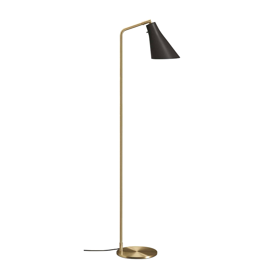 Miller Golvlampa Black/Brass