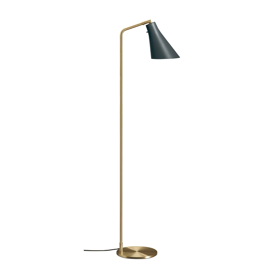 Miller Golvlampa Slate Grey/Brass