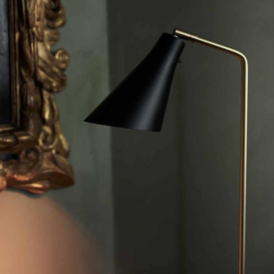 Miller Golvlampa Slate Grey/Brass