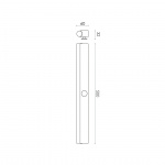 Angel 500 Vägglampa Direct With Dimmer Steel Angel 500 Vägglampa Direct With Dimmer Steel