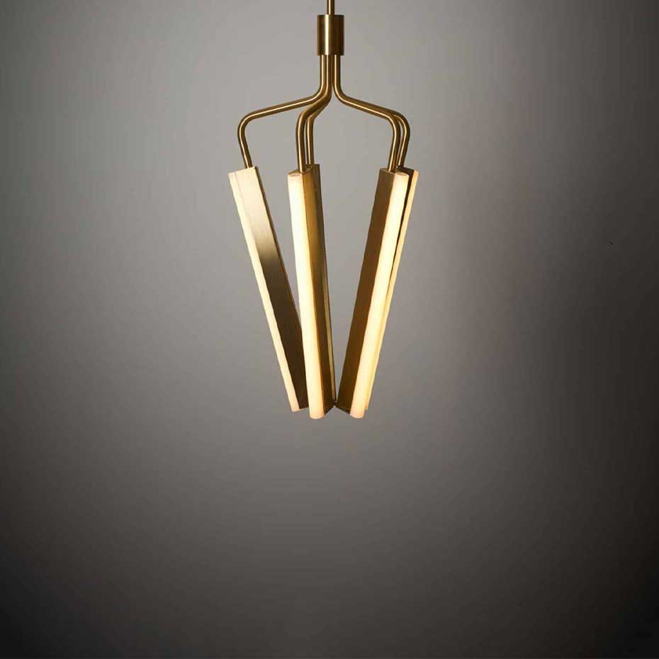 Angel 5 500 Chandelier H885 Brass