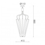 Angel 5 500 Chandelier H885 Brass Angel 5 500 Chandelier H885 Brass