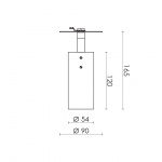 Joey Spot Tak/Vägg Plate Small H165 Brass Joey Spot Tak/Vägg Plate Small H165 Brass