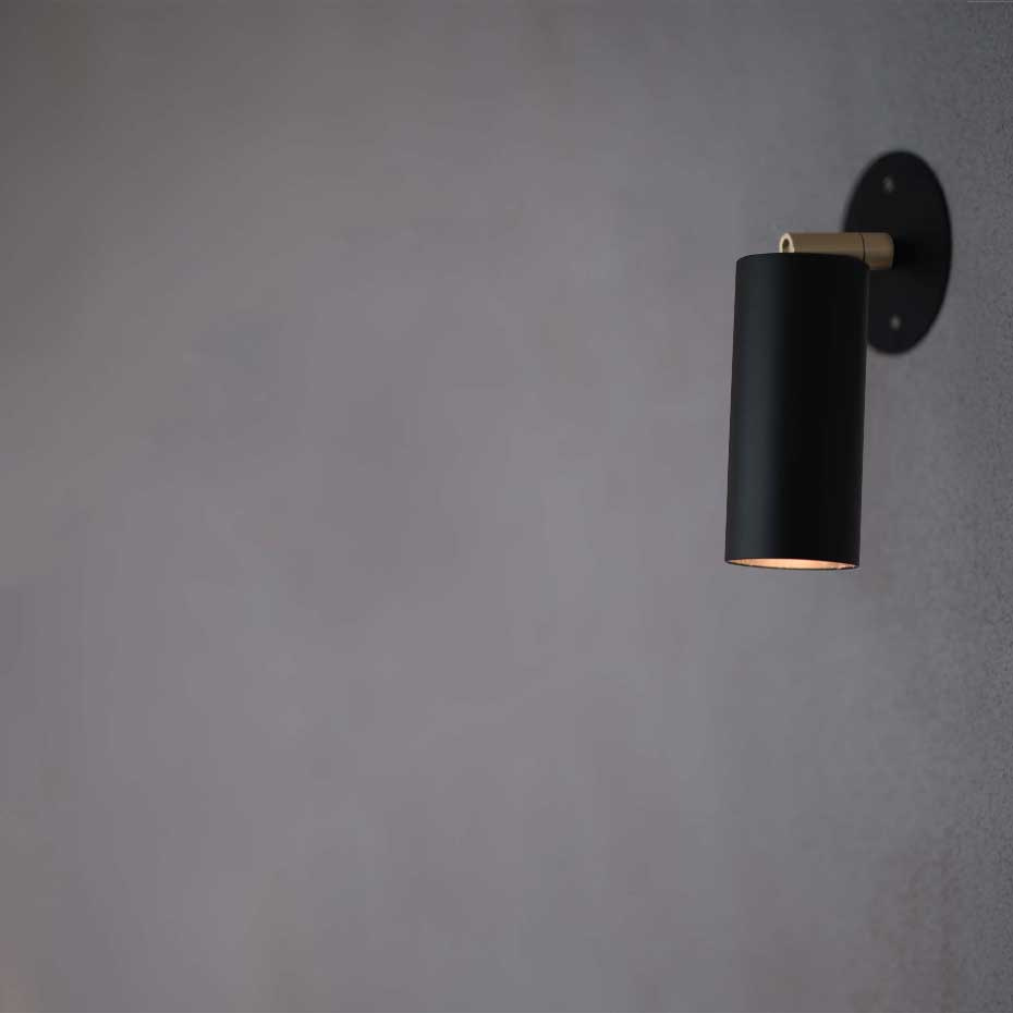 Joey Spot Tak/Vägg Plate Small H165 White/Brass