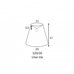 Alf 20 Lampskärm Duma Linen Klofäste Alf 20 Lampskärm Duma Linen Klofäste