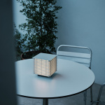 Shiro 17 Batería Bordslampa Matt White Grey Shiro 17 Batería Bordslampa Matt White Grey