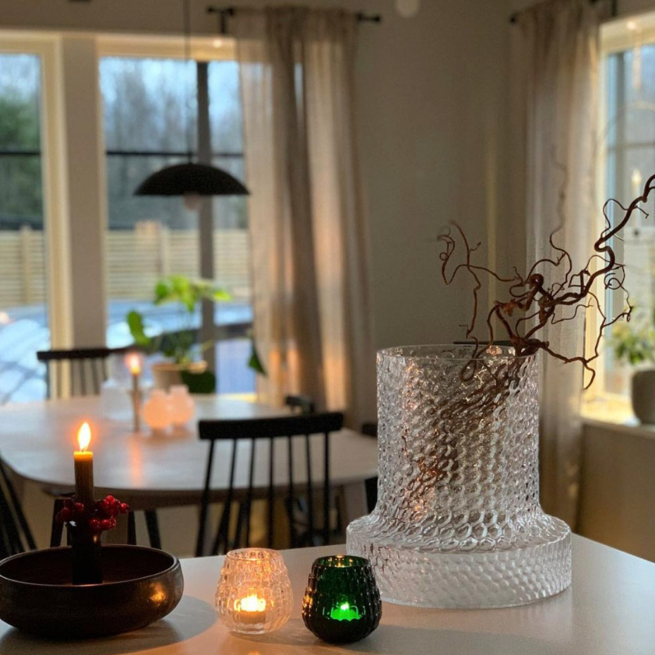 Kolonn Vas Stor Klarglas