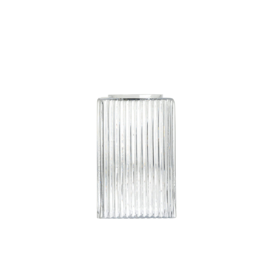 Skrufs Glasbruk Flocka Vas Stor Klarglas