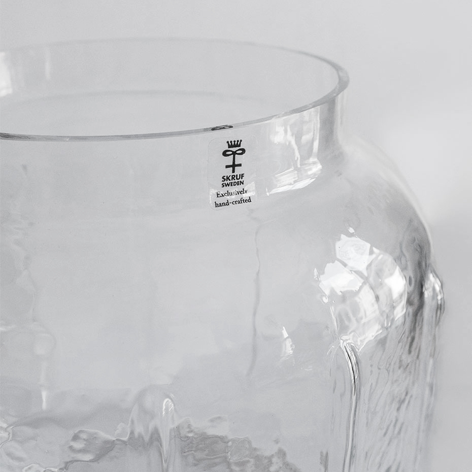 Skrufs Glasbruk - Malva Vas Klarglas