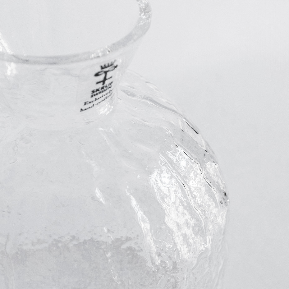 Skrufs Glasbruk - Dahlia Vas Klarglas