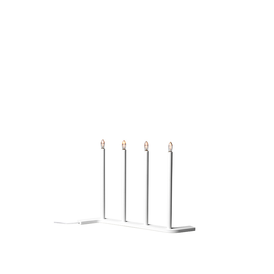 SMD Design Advent RE Ljusstake 4 LED Vit