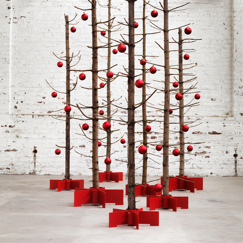 Turbin Julgransfot 48cm Röd