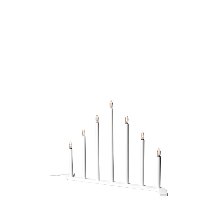 SMD Design Advent RE Ljusstake 7 LED Vit