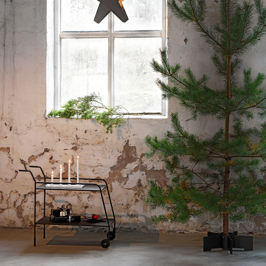 Turbin Julgransfot 60cm Vit