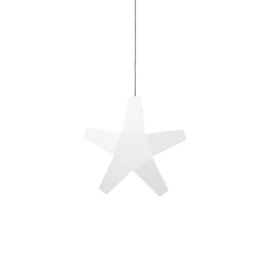 SMD Design Advent Stjärna 40cm Vit/Ljusgrå Sladd