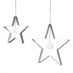 Spica Stjärna 40cm Vit/Ljusgrå Sladd Spica Stjärna 40cm Vit/Ljusgrå Sladd