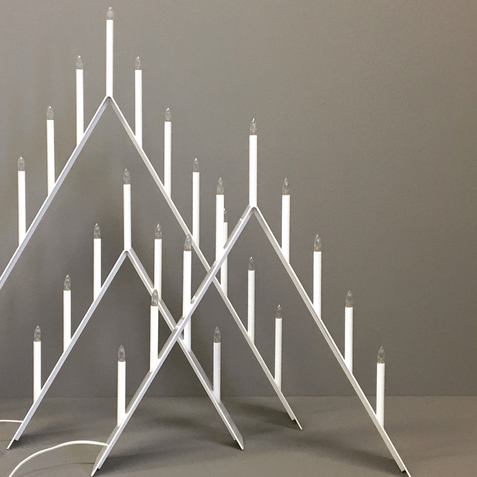 Spica Ljusstake 7 LED Vit