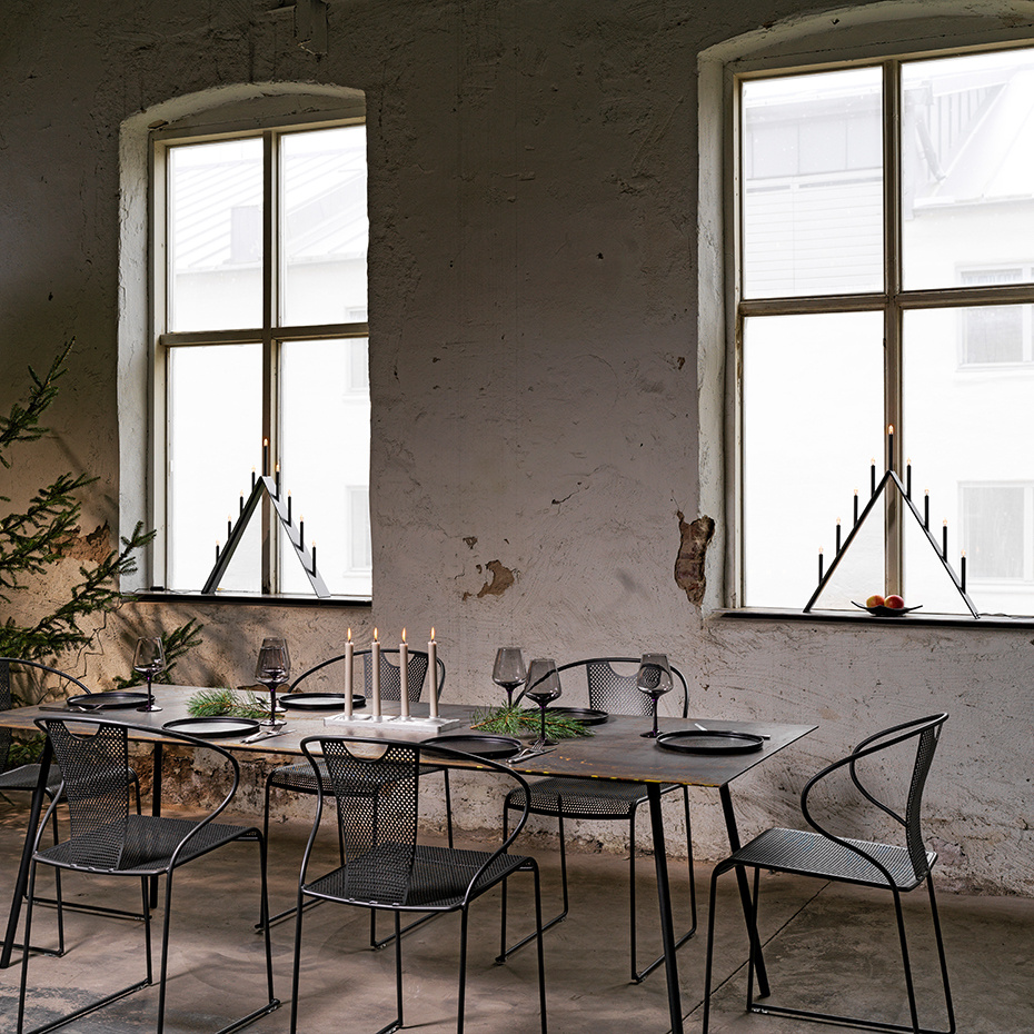 Spica Ljusstake 7 LED Grå