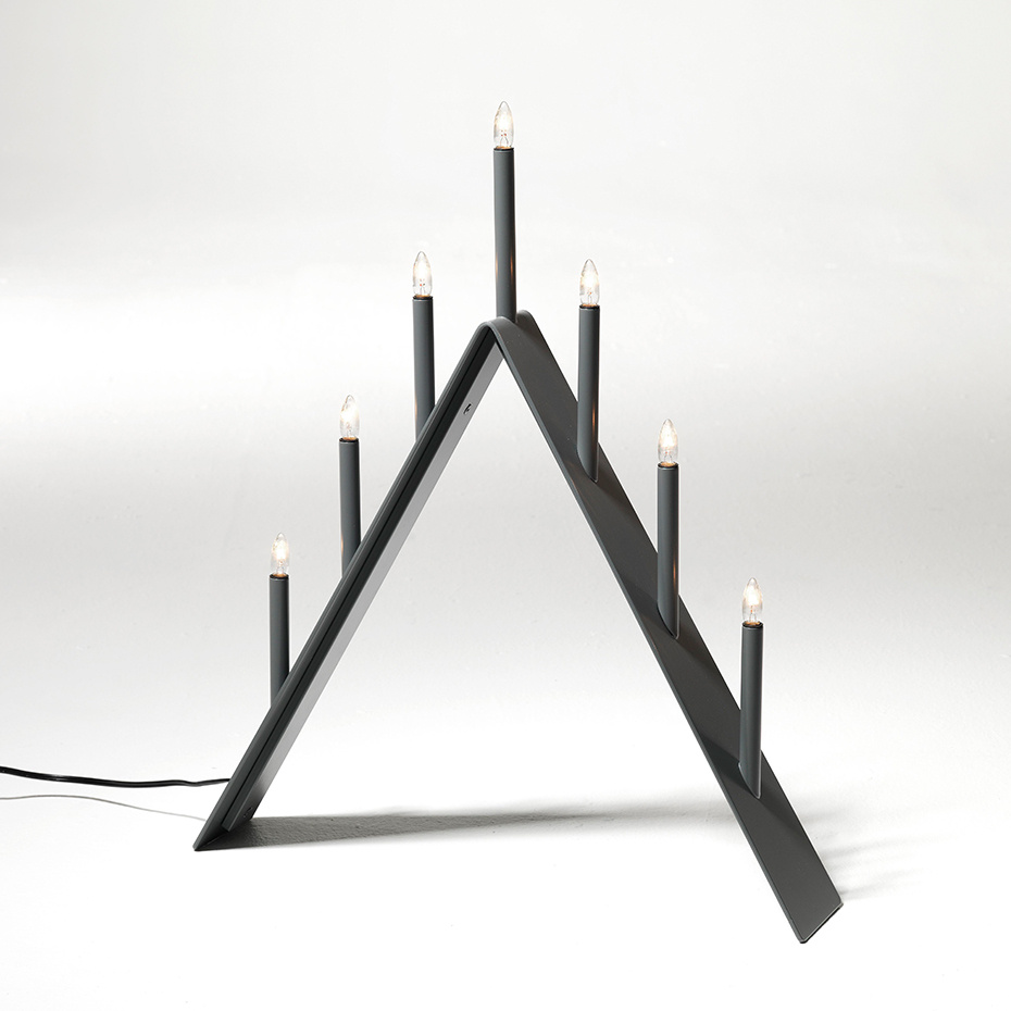 Spica Ljusstake 7 LED Grå