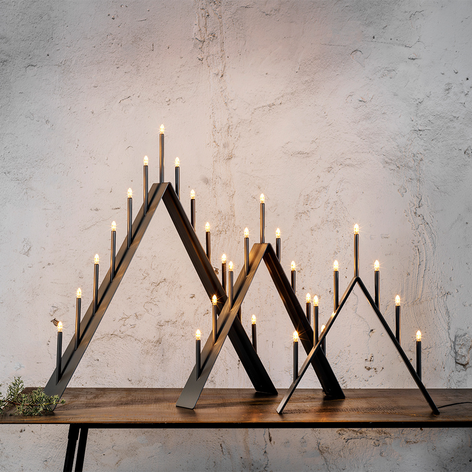 Spica Ljusstake 9 LED Grå